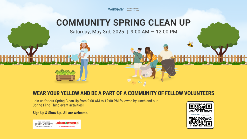 Mahogany Spring Clean-Up